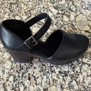 Black Leather Women's Heels